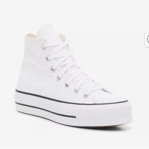 White Converse High-Top Canvas Sneakers